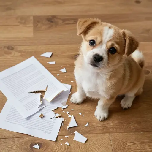 狗把我的作业毁了。