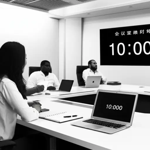 会议将在十分钟后开始。