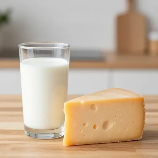 钙存在于乳制品中，如牛奶和奶酪。
