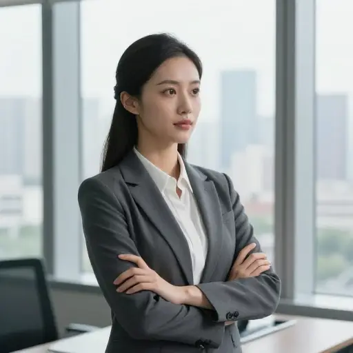 尽管面临挑战，她以坚定不移的自信面对它们。