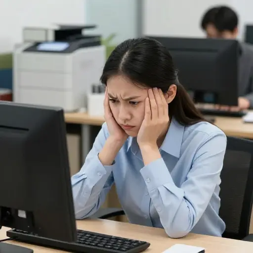 持续的噪音增加了我工作中的压力。