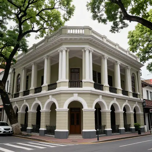 这种建筑风格可以追溯到殖民时期。