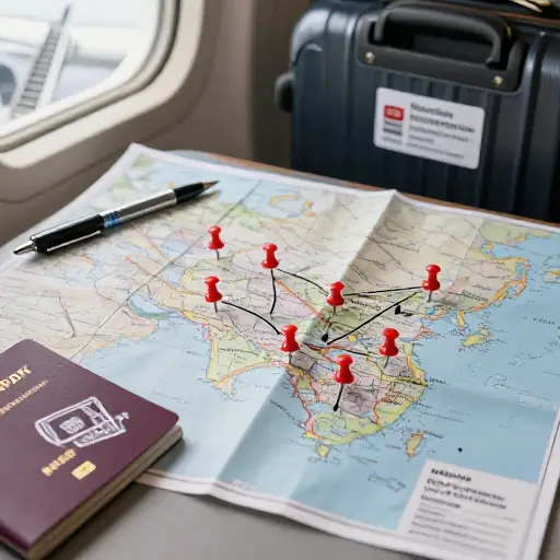 旅行结束时他们会游历过六个国家了。