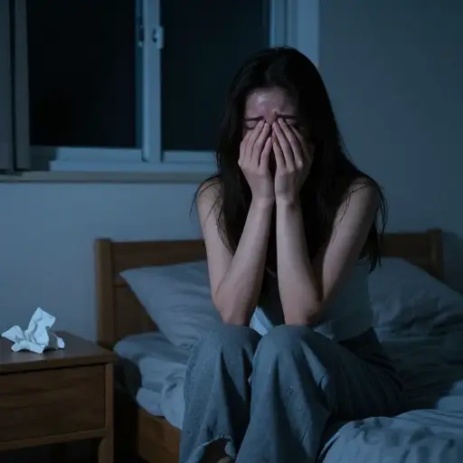 梅兰妮在床上哭了好多晚，试图说服自己她做得不对。