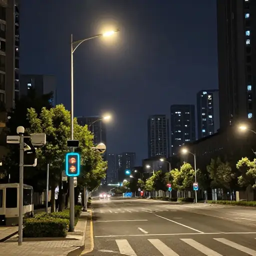 这座城市的现代化改造包括安装智能交通系统和节能路灯。