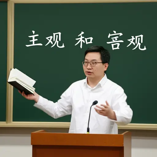 哲学家区分主观与客观的视角。