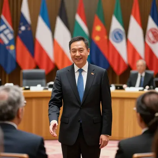 这位大使因其为国家做出的杰出贡献而闻名。