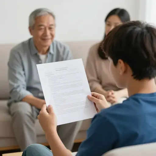 我今晚需要把我的成绩单给父母看。