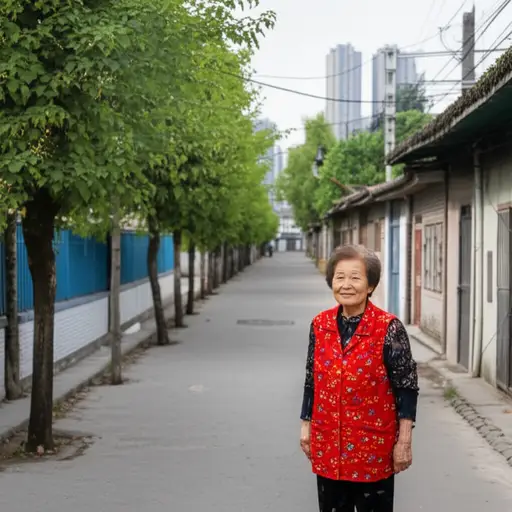 我祖母住在离我们不远的一个小镇上。