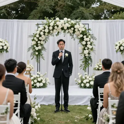 我必须在我兄弟的婚礼上致辞。