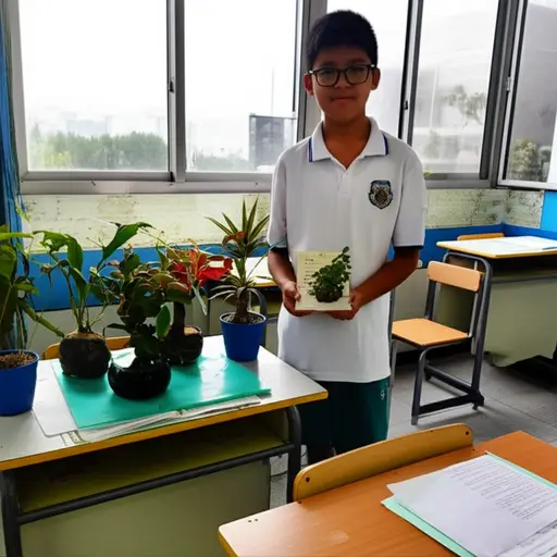 我的科学项目是关于植物的。