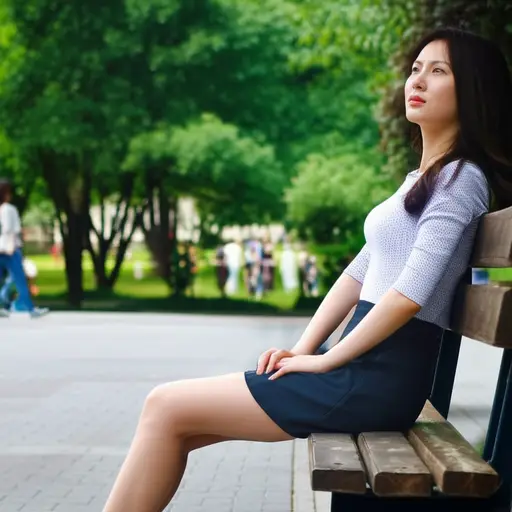 她只是坐在那里发呆，什么也没做。
