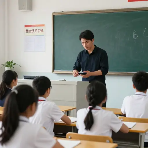 学校当局必须严格执行关于在教室使用手机的规定。