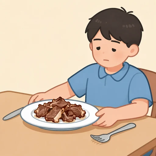 我一点都不喜欢羊肉。