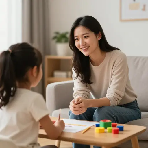 我姐姐是一位儿童心理学家，帮助孩子们处理情感问题。