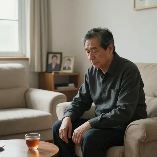自从妻子去世后，他独自生活，成为一名鳏夫。