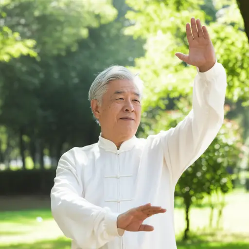尽管已经70岁了，我的祖父依然精神矍铄，每天坚持晨练。