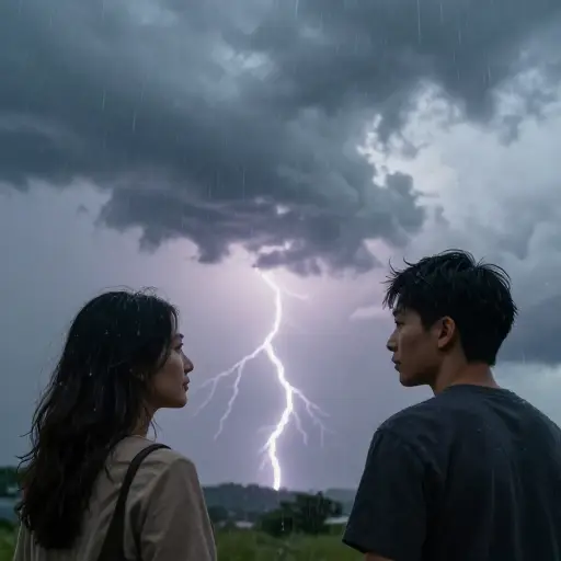 他们说了些关于雷和雨的事情。