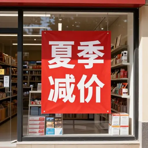 这家商店正在进行夏季大减价。