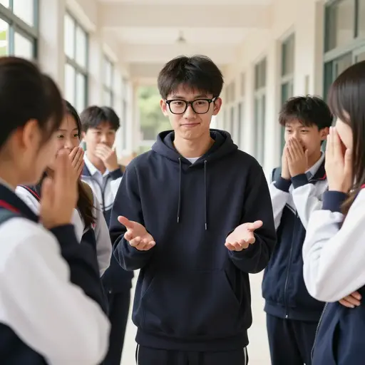 他骗同学们相信数学考试被推迟了。