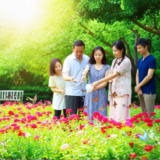 我们把奶奶的骨灰撒在了她最爱的花园里。