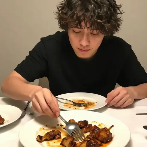 吃完那顿丰盛的午餐后，我不想再吃一顿油腻的饭菜了。