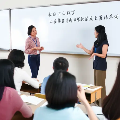许多志愿者在社区中心免费教授英语课程。