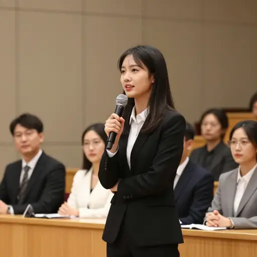 她在演讲比赛中的清晰表达赢得了评委的赞赏。