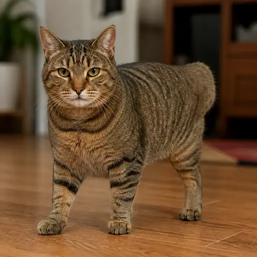 这只猫在事故中失去了一条腿。