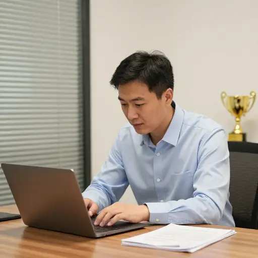 他从不夸耀自己的成就。