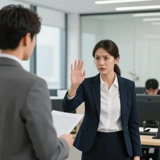 她迅速驳回了他的建议，没有给予任何考虑。