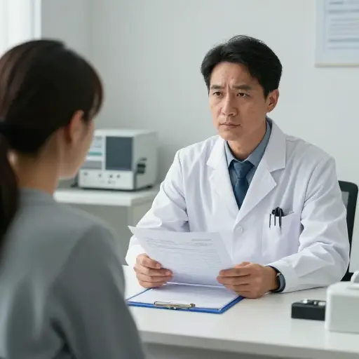 医生试图不让病人感到恐慌，但检查结果令人担忧。