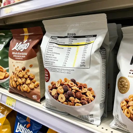 营养标签会清楚列出包装食品的纤维含量。