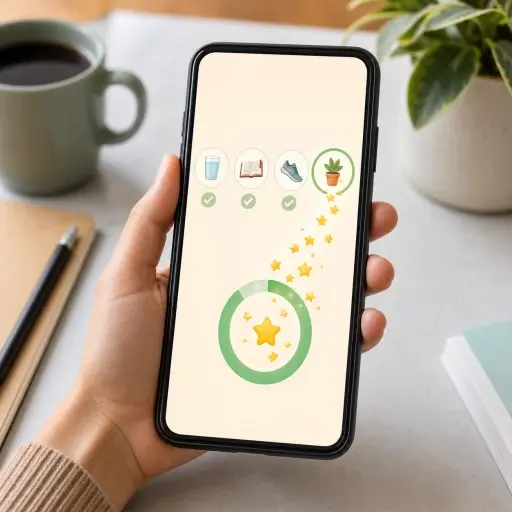 该应用通过积分奖励完成日常任务的用户。