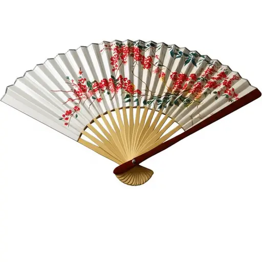 这把扇子展示了优雅的日本工艺风格。