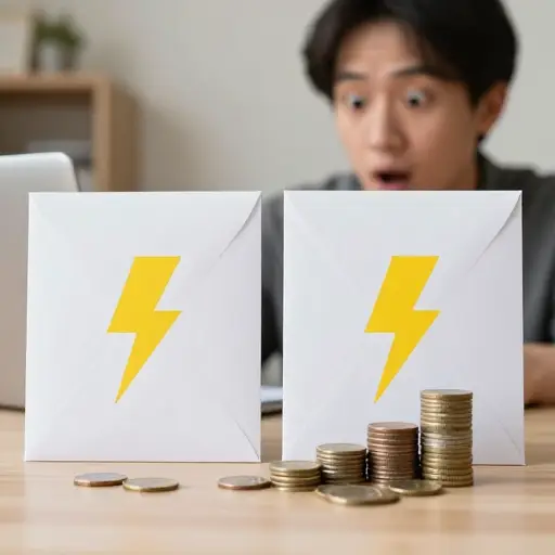 上个月我们的电费账单比平时高。