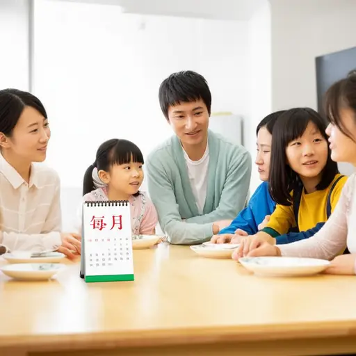 我们有一个每月的家庭会议。
