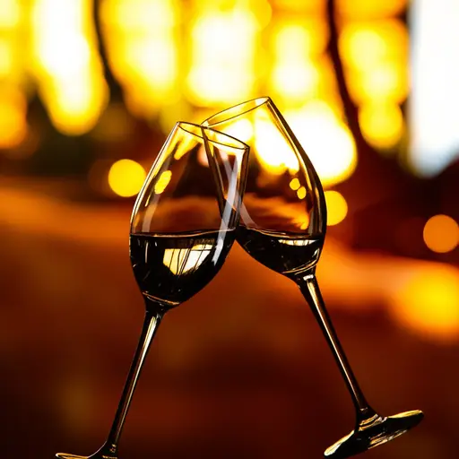 酒杯相碰时发出清脆的叮当声。