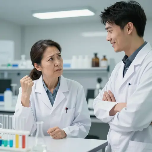 他对她研究工作的蔑视态度激怒了这位资深科学家。