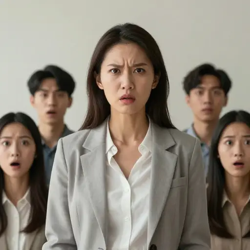她突然的愤怒表现让房间里的每个人都感到惊讶。