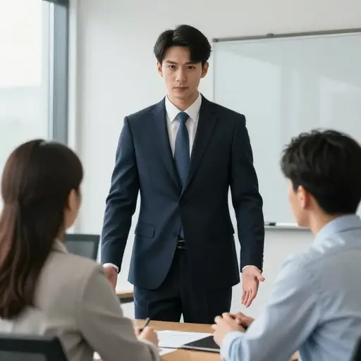 他以经理的身份采取行动解决冲突。