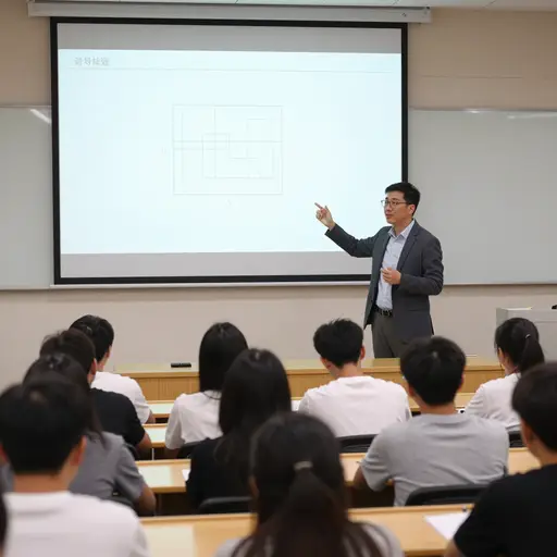 学生们称赞客座讲师对量子力学的解释清晰明了。