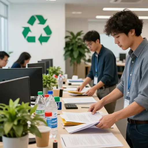 该公司有严格的环境政策以减少浪费。