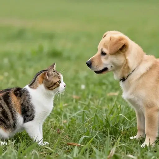 猫和狗之间似乎有一种天生的对立。