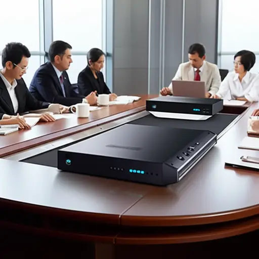 我们新安装的音频视频助手大大提高了会议效率。