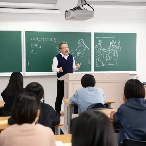 他在大学里教授希腊神话学课程。