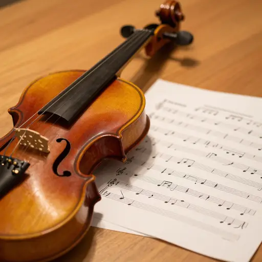 作曲家为小提琴独奏写了一个高音符。