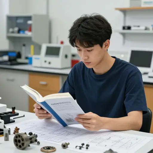 我弟弟在那所理工学院学习机械工程。