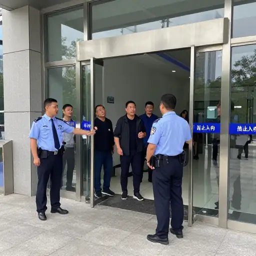 公众被阻止进入大楼。
