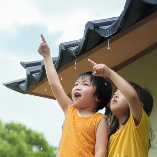 我们玩到雨停吧。
